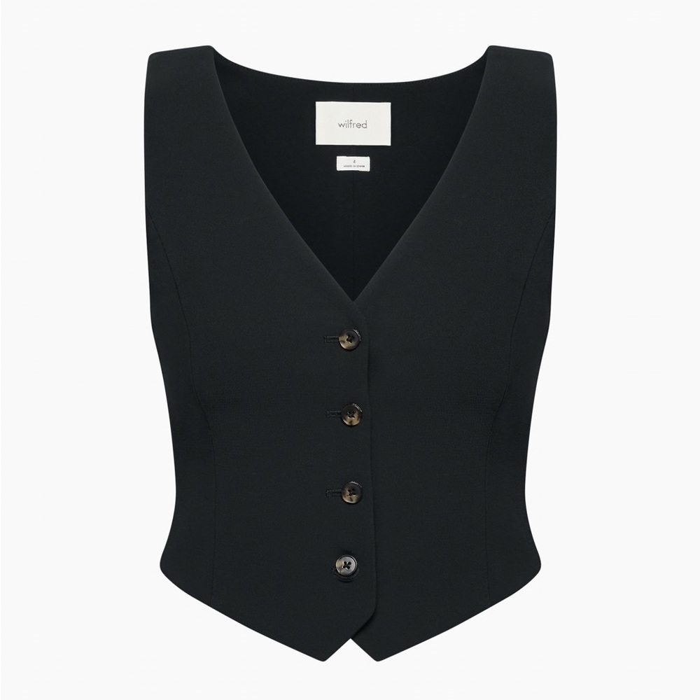 Wilfred Classic Black Vest